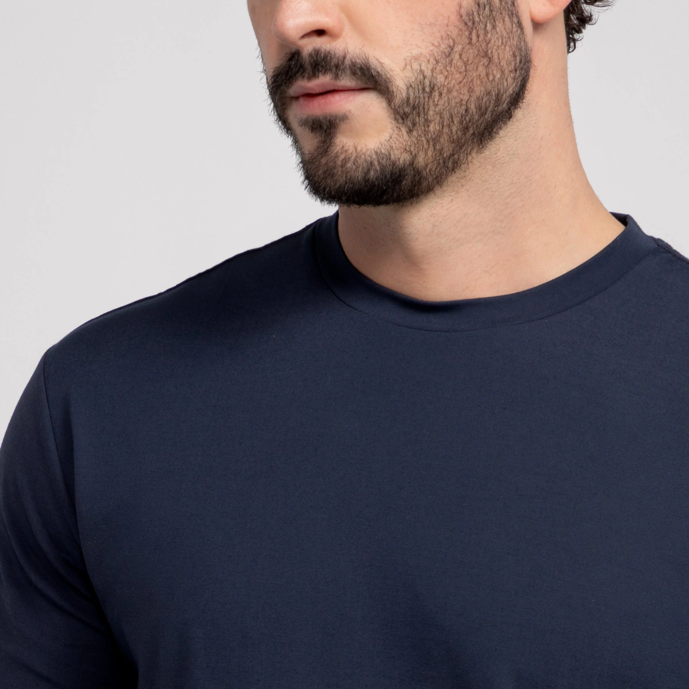 Crewneck Tee - Deep Blue