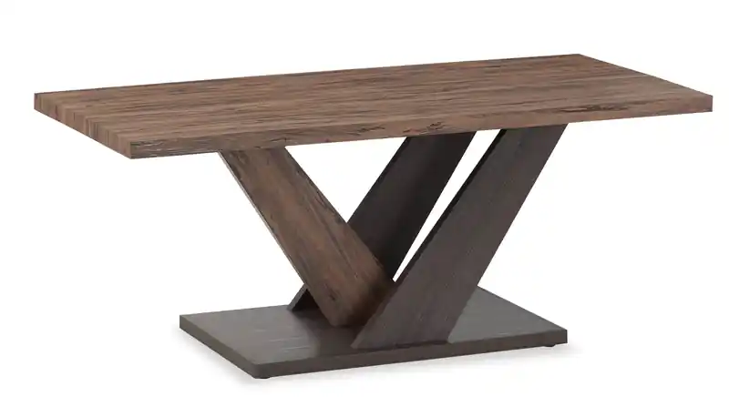 43.3 Modern Coffee Table - Dark Brown Wood