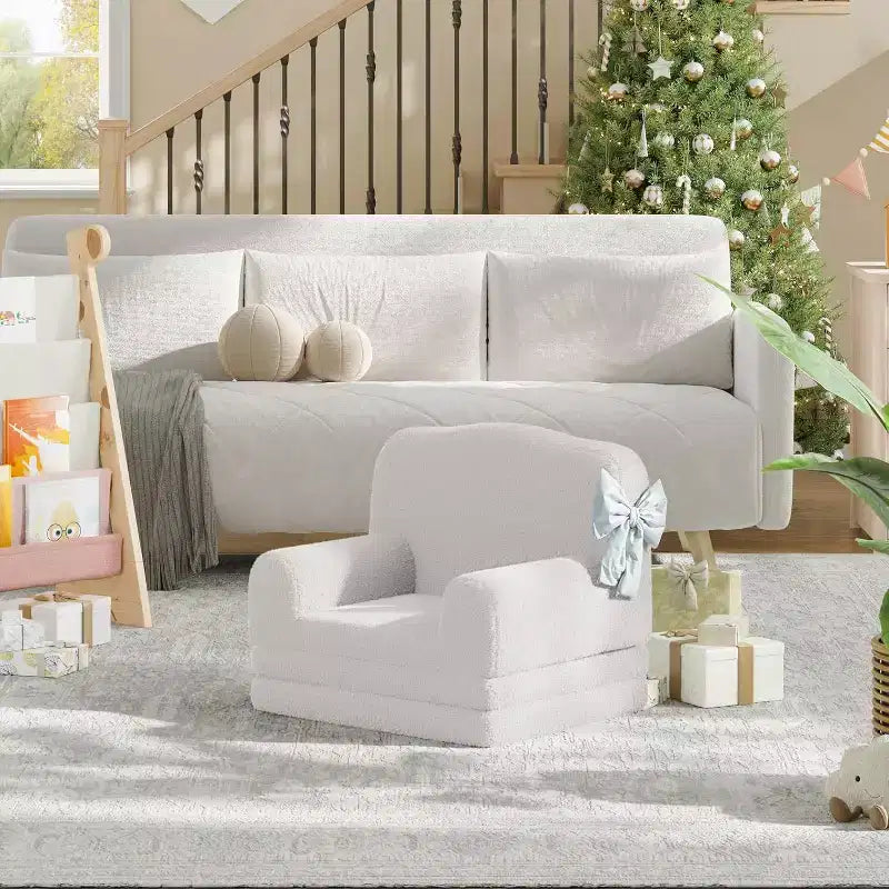 COZONY 2-in-1 Convertible Couch, Large Toddler Sofa/Lounger