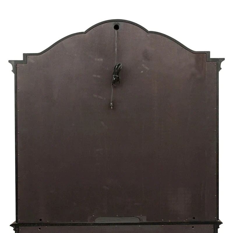 Copper Grove Chesapeake Wire Brushed Antique Black Credenza Hutch