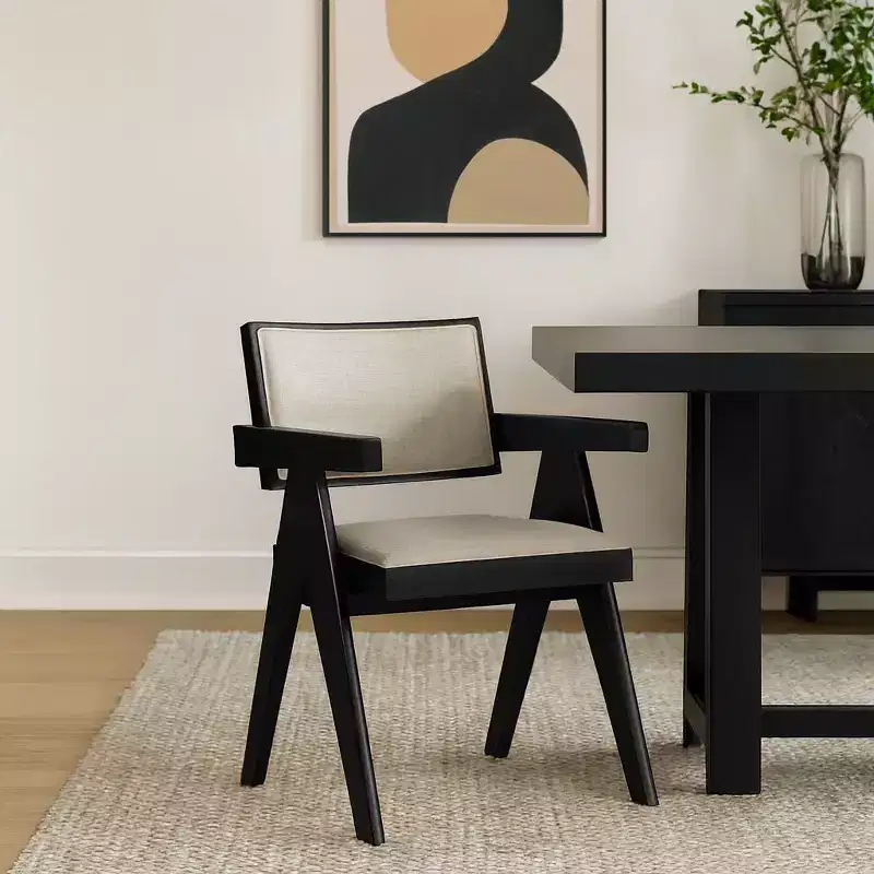 Raquel Side Chairs, Set of 2, Black
