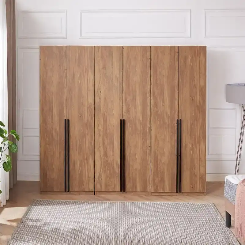 Manhattan Comfort Lee Modern Freestanding 3-Piece Module Wardrobe Closet Armoire