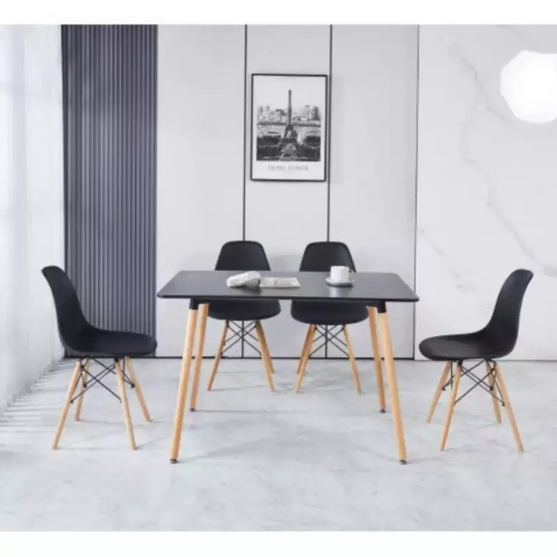 Multipurpose Table: Dining and Office Use, Versatile Wood Design