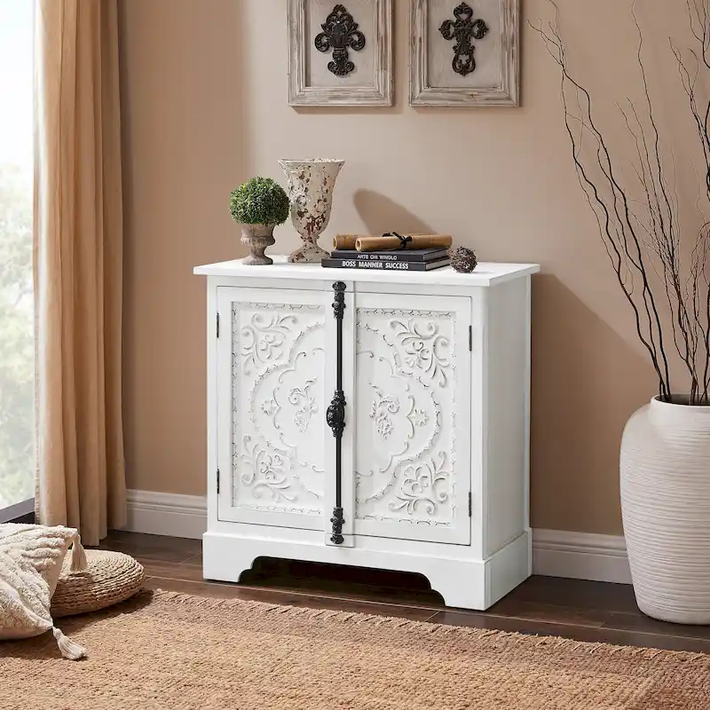 Art Leon Retro and Romantic Floral Cabinet