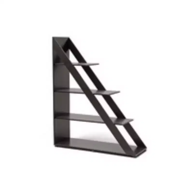 59" Psinta Modern Shelving Unit Dark Brown - Baxton Studio: Display Cabinet, Room Divider