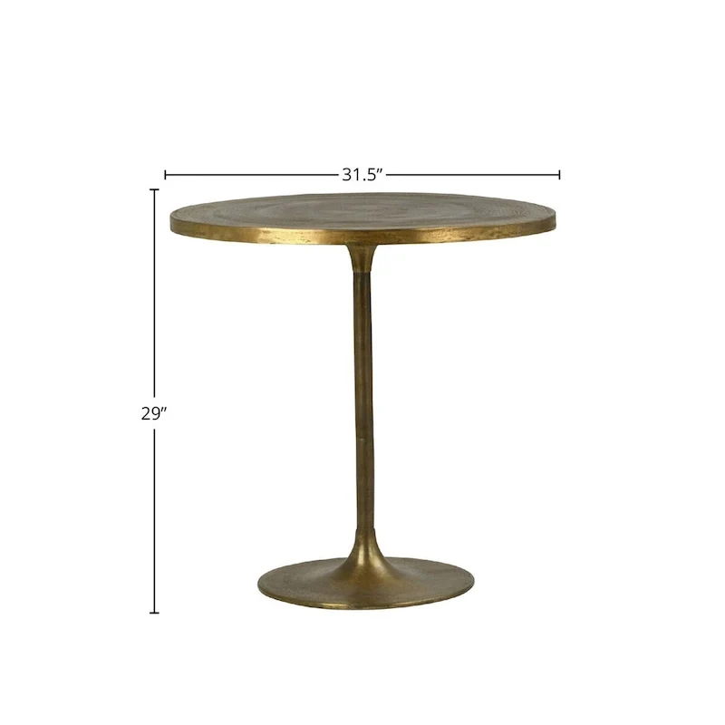 Huron 29 Tall Bistro Table, Gold