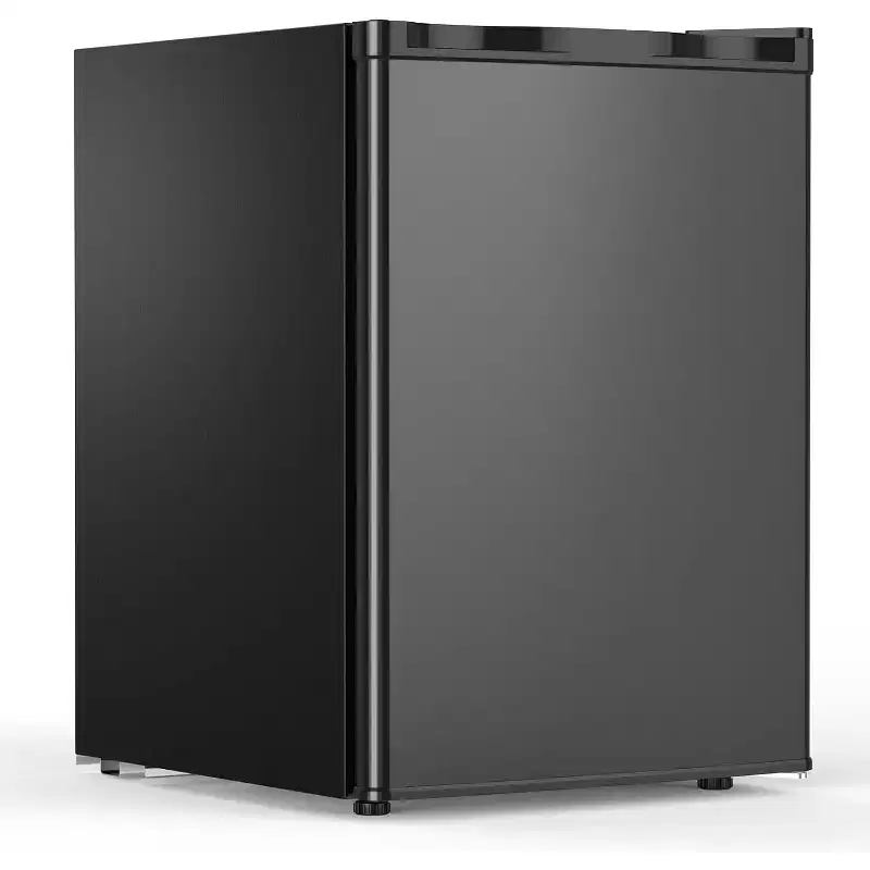 ZAFRO 2.6 Cu. Ft Mini Fridge with Freezer, Single-Door Compact Refrigerator, 7 Settings Temperature Adjustable, 2 Removable Shelves