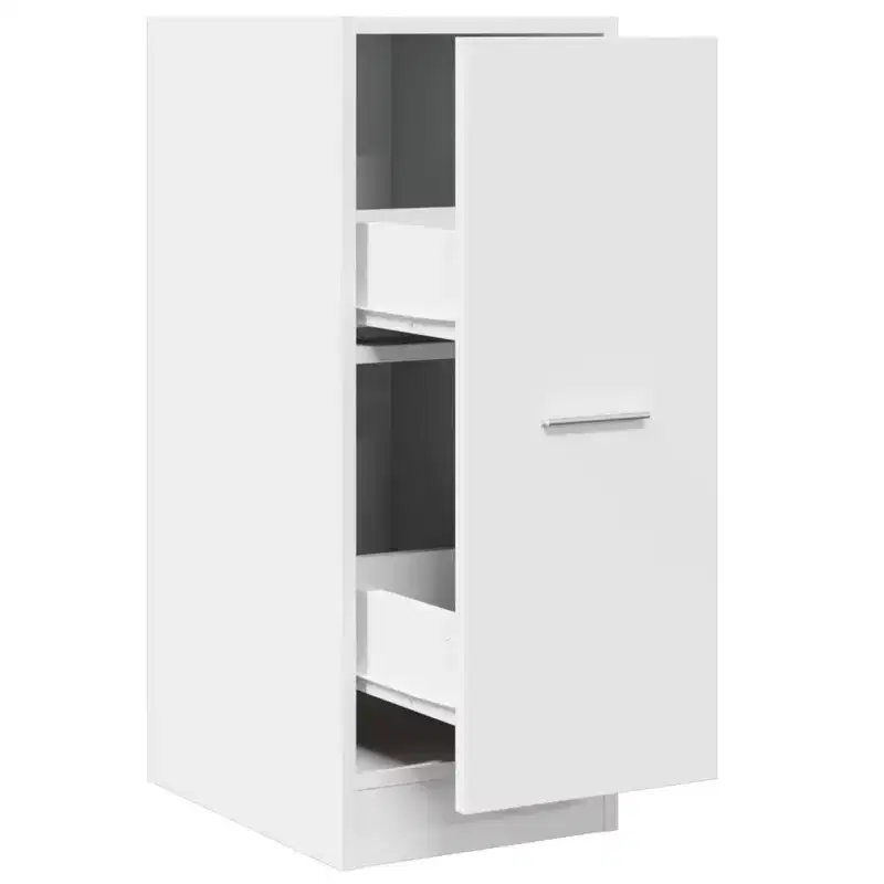 XL Apothecary Cabinet White Engineered wood 11.8 x 16.1 x 30.5 in