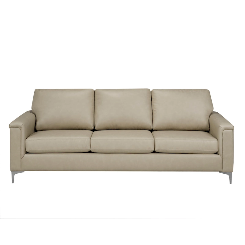 Lessa Modern Premium Top Grain Leather Sofa and Chair Set
