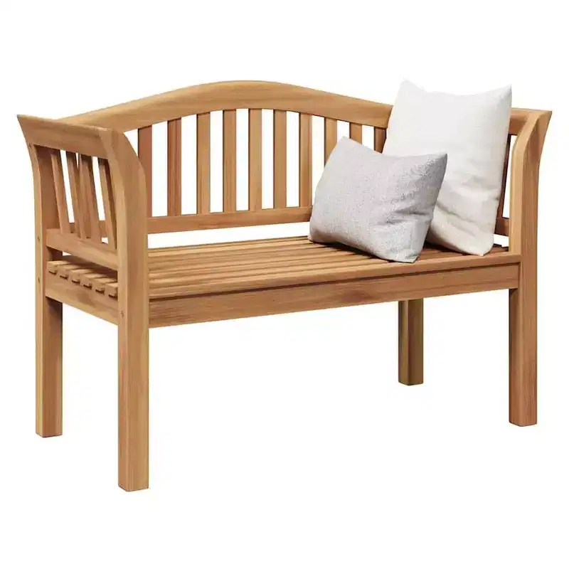 vidaXL Bench Brown 47.24 x 21.06 x 33.46 in Solid Teak wood