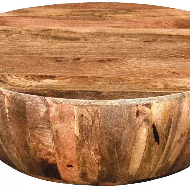 Royal Hampton Mango Wood Coffee Table In Round Shape