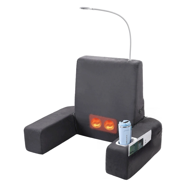 Carepeutic Backrest Bed Lounger with Heated Shiatsu Massage