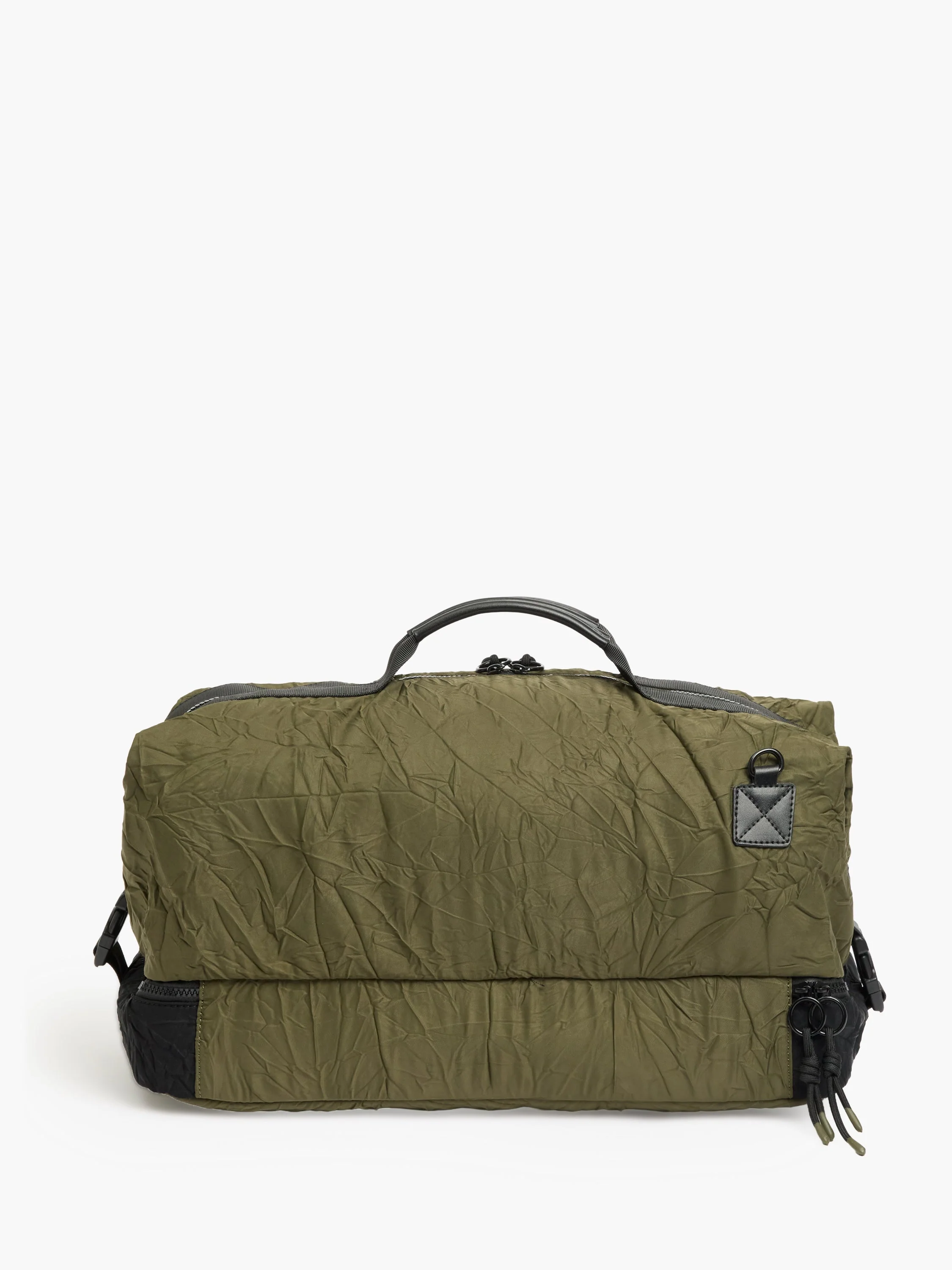 Khaki Crinkle Holdall Gym Bag