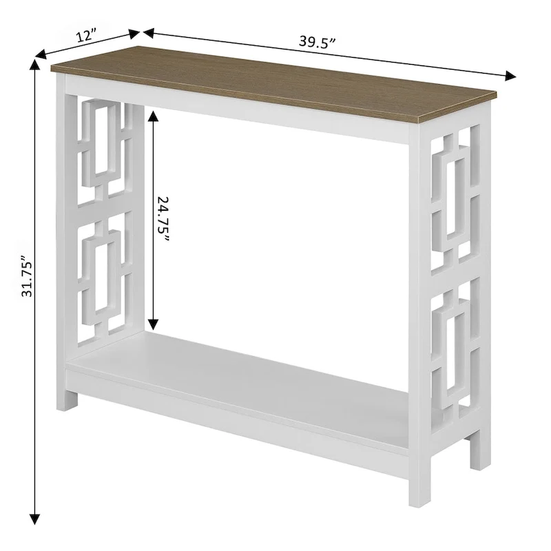Console Table with Shelf