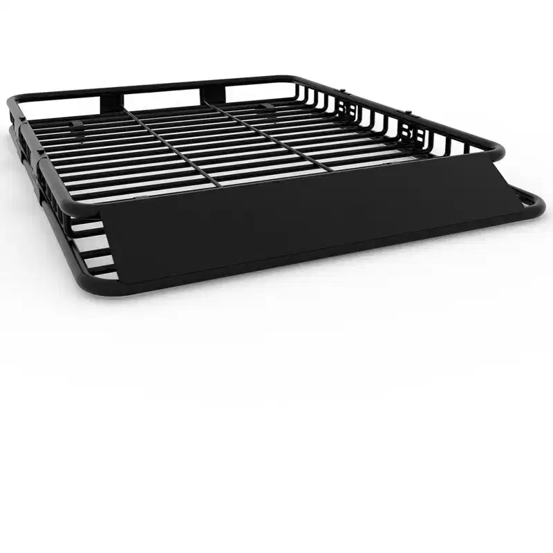 Heavy Duty Roof Rack Cargo Basket, Steel Construction, 200 lbs Capacity, Large Luggage Carrier for SUVs, Cars, Trucks