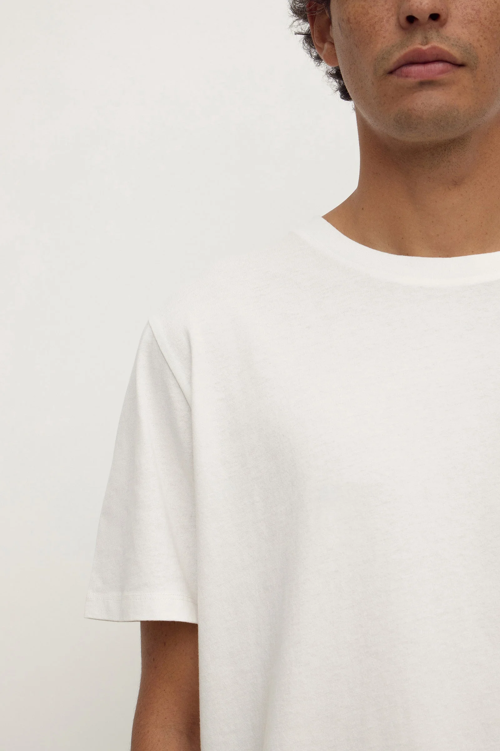 Antique White Pigment Dyed Cotton Tee