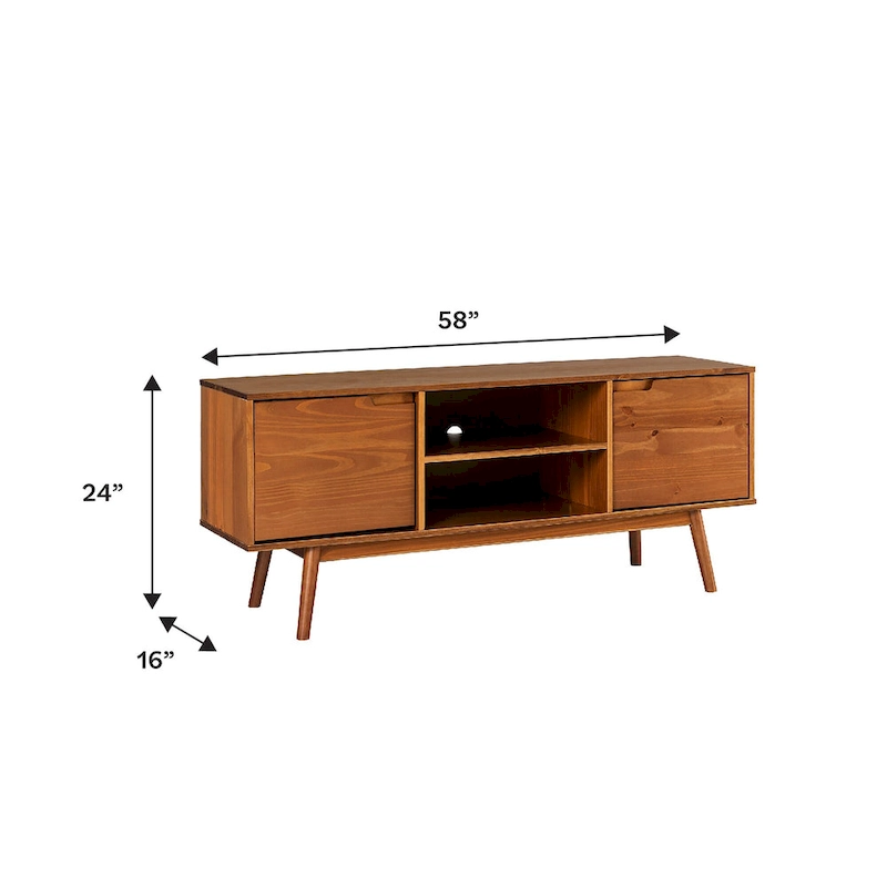 Middlebrook 58-inch Mid-Century Solid Wood TV Stand
