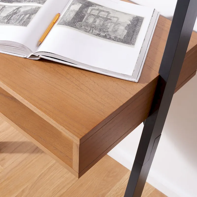 2-Shelf Leaning Desk