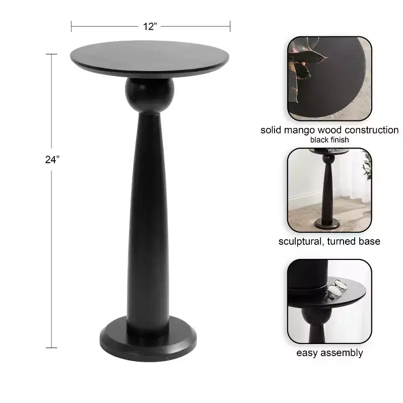Kate and Laurel Jakob Round Side Table