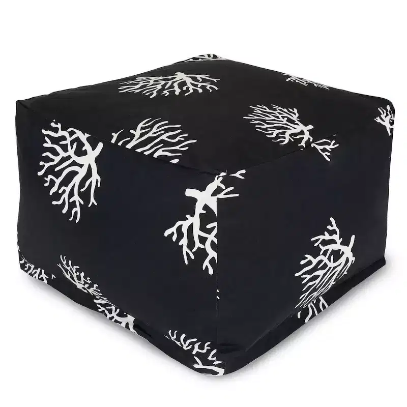 Ottoman Pouf Coral