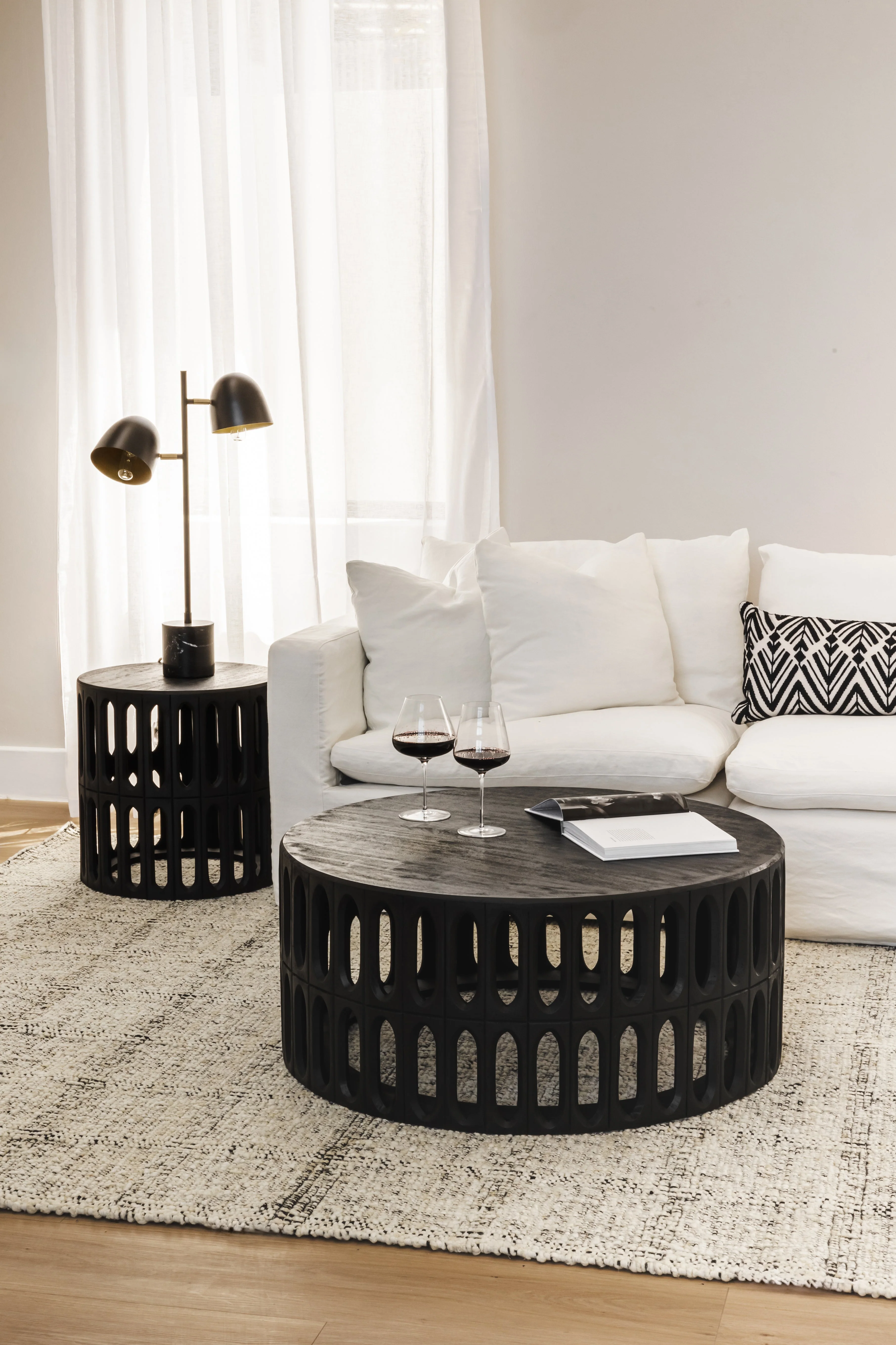 Wood Coffee Table for Living Room