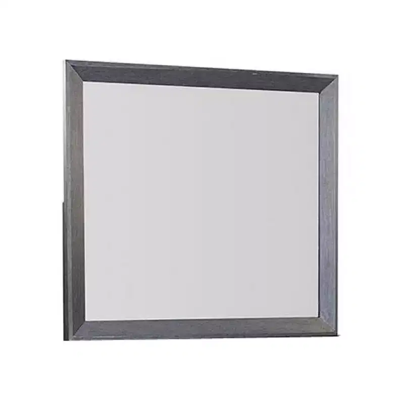 Royal Hampton Dresser Mirror, Classic Weathered Black Solid Rubberwood 42 Inch