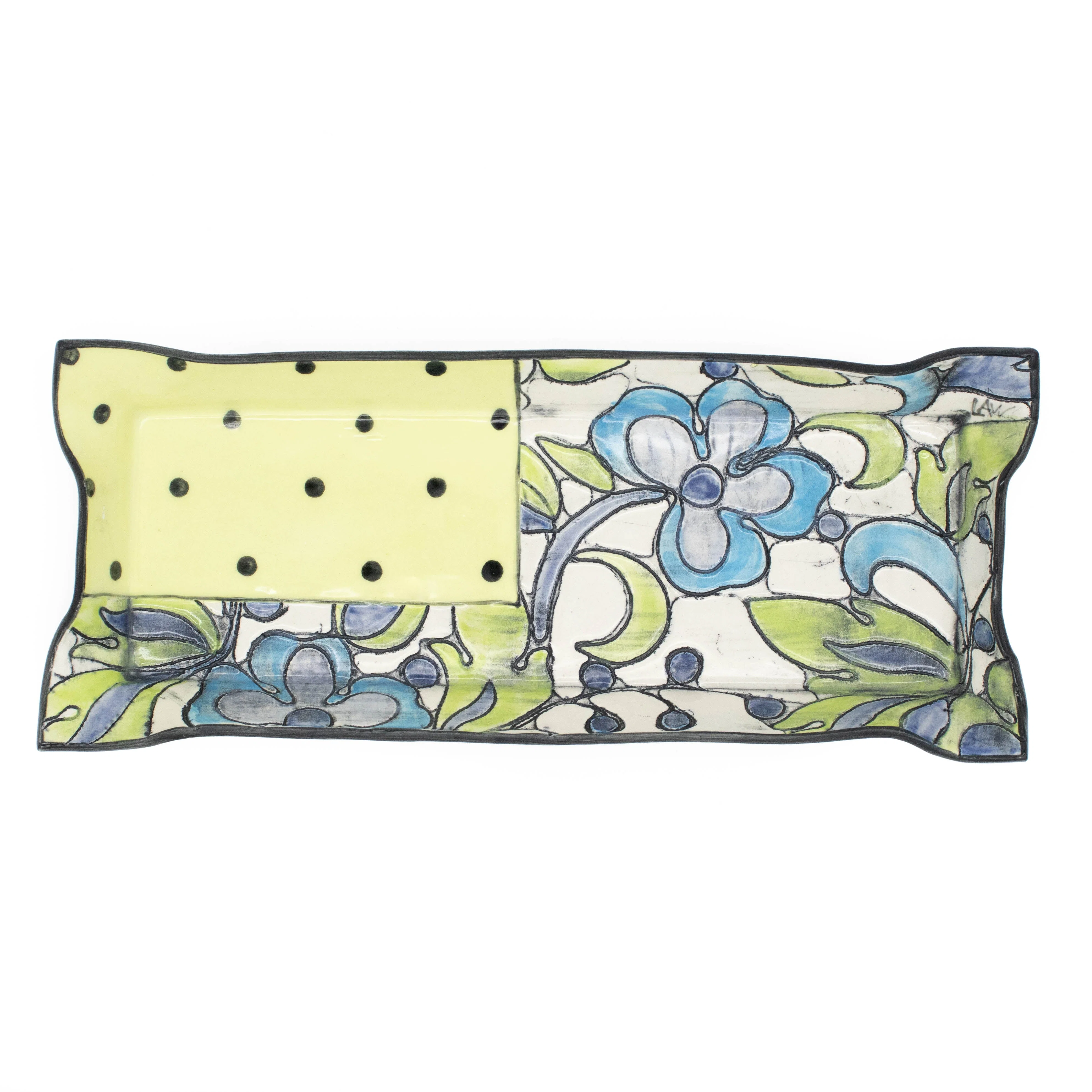 Long Yellow Rectangle Platter