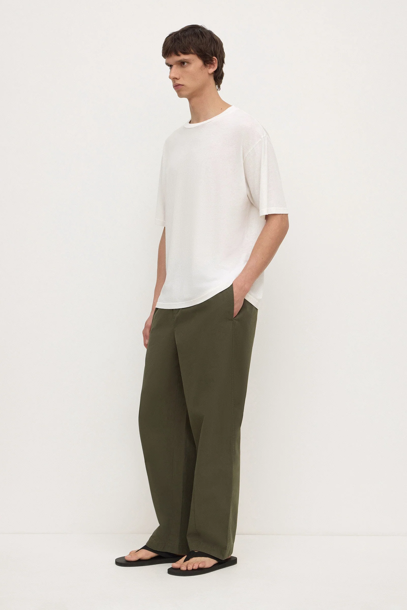 Antique White Cotton Hemp Tee