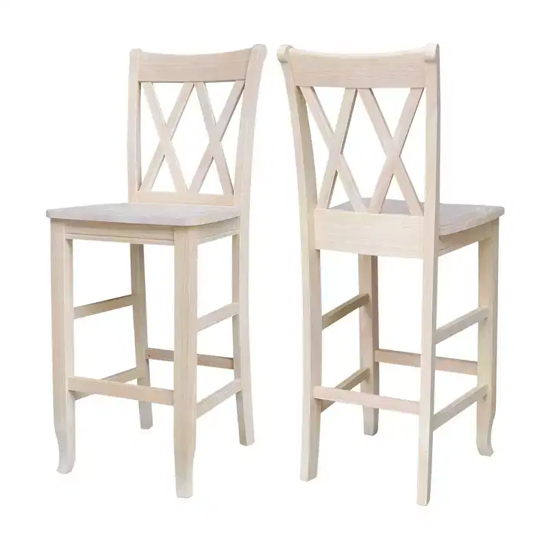 Double X Back Counter Height Barstool