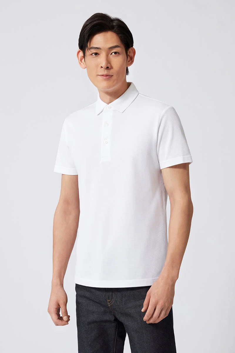 Pique Polo | White