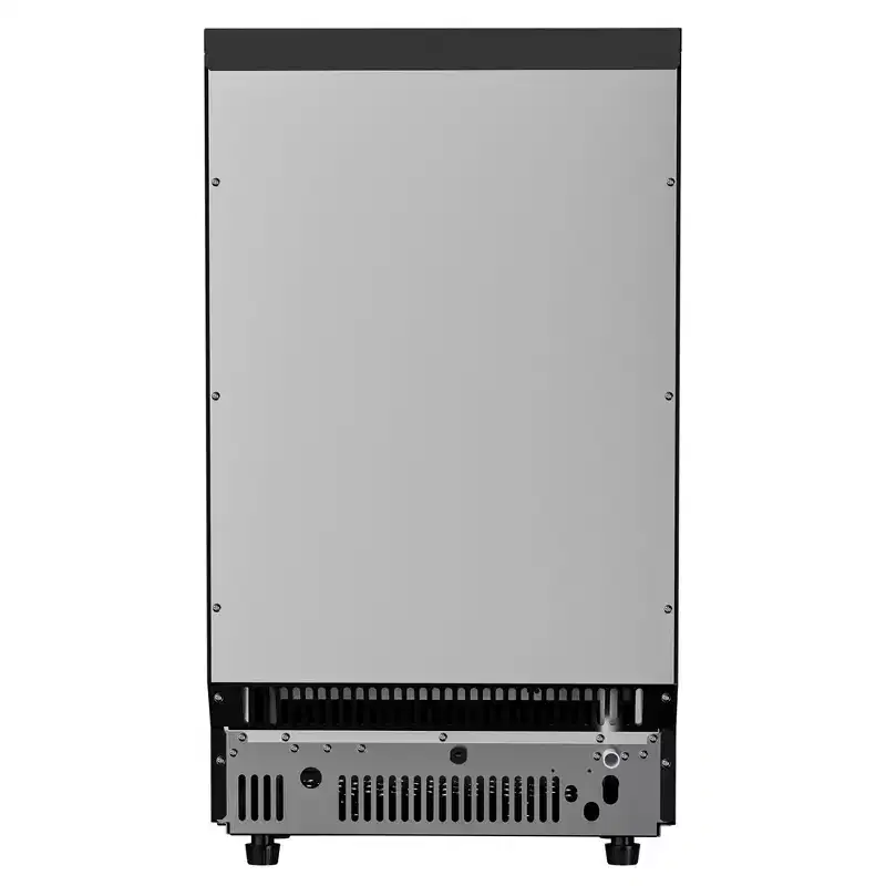 EUHOMY Commercial Ice Maker Machine, 100 lbs/Day, Stainless Steel Under Counter Ice Maker with Multi-function Control Panel,33 lbs Capacity, Black