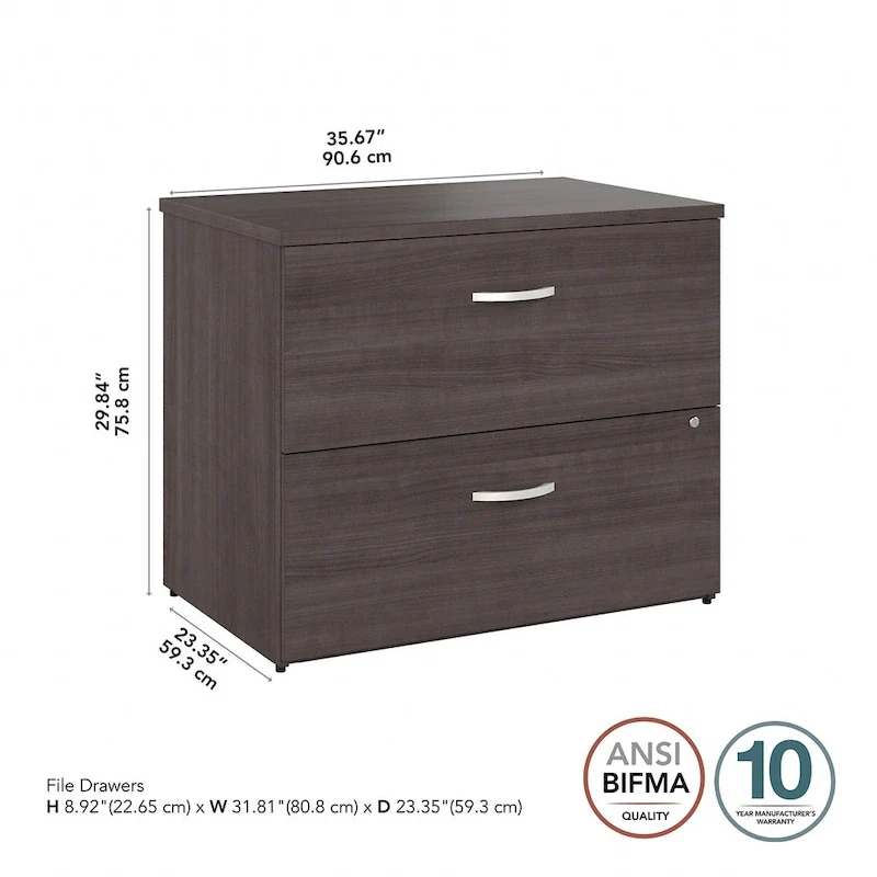 2 Drawer Lateral File Cabinet by