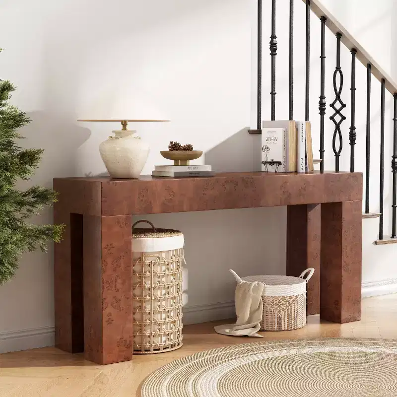 Christopher Knight Home Devika Modern Wooden Console Table with Open Shelf