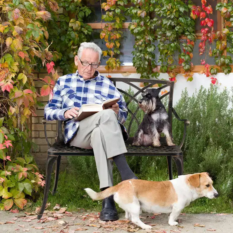 Karl Home | 38-Inch Aluminum Garden Bench