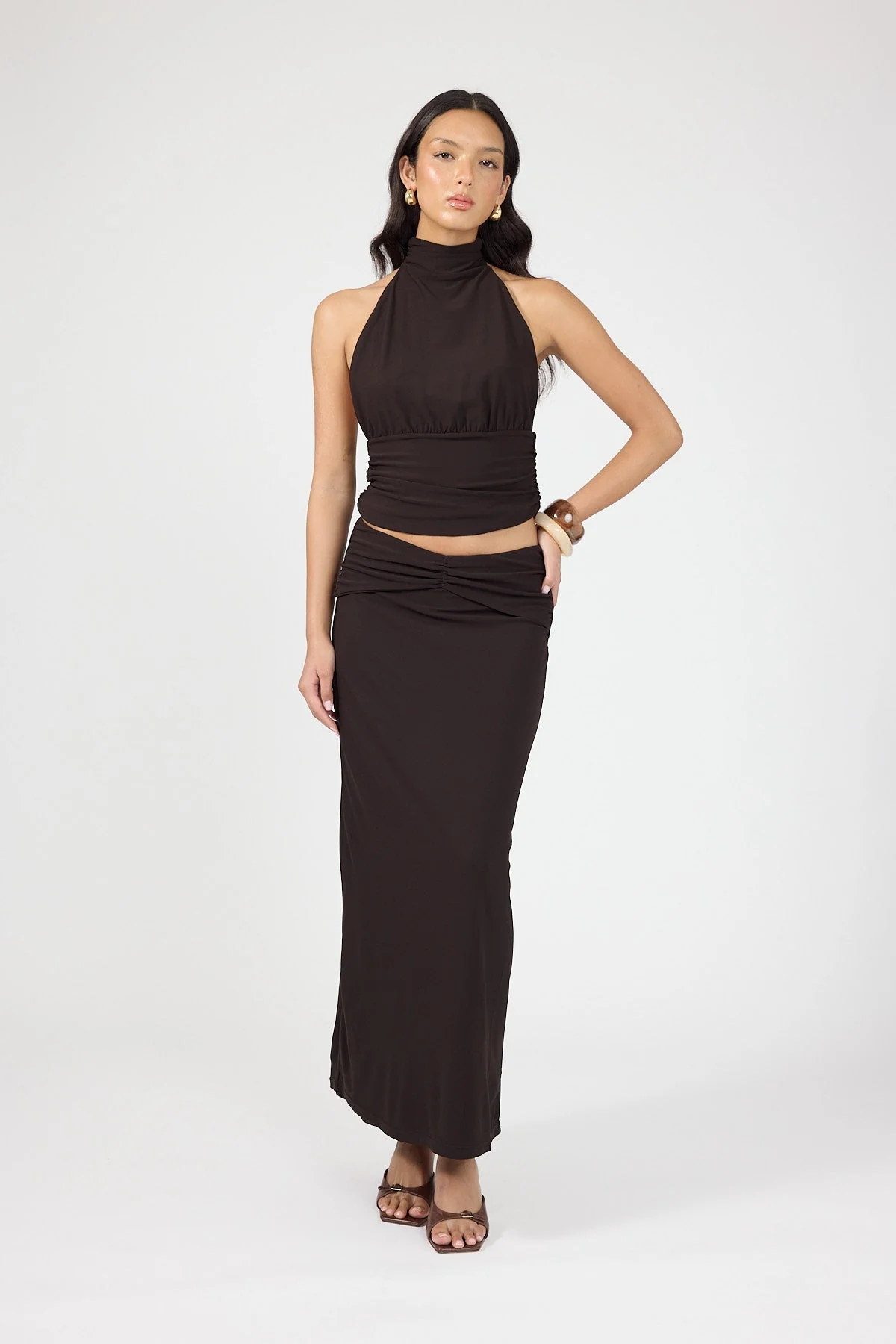 Maxi Skirt Brown