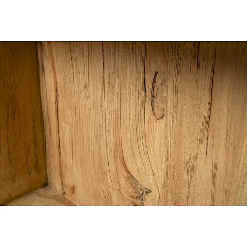 Bridges Reclaimed Elm Side Table, Natural