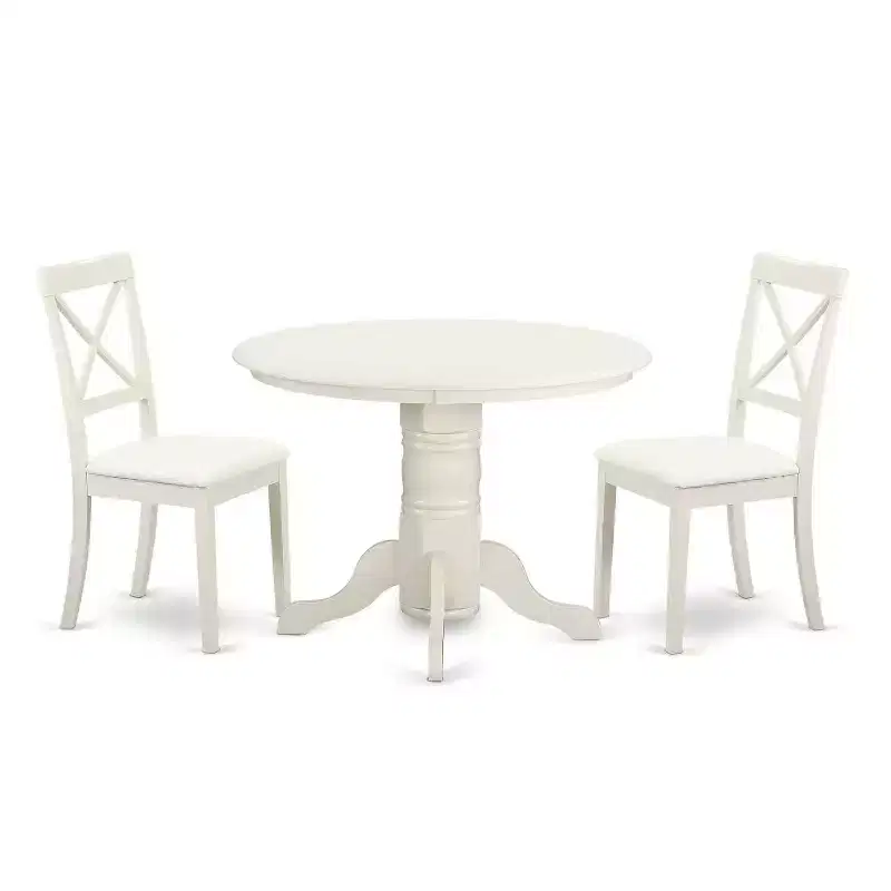 3-Piece Rectangular Extension Dining Set for 2