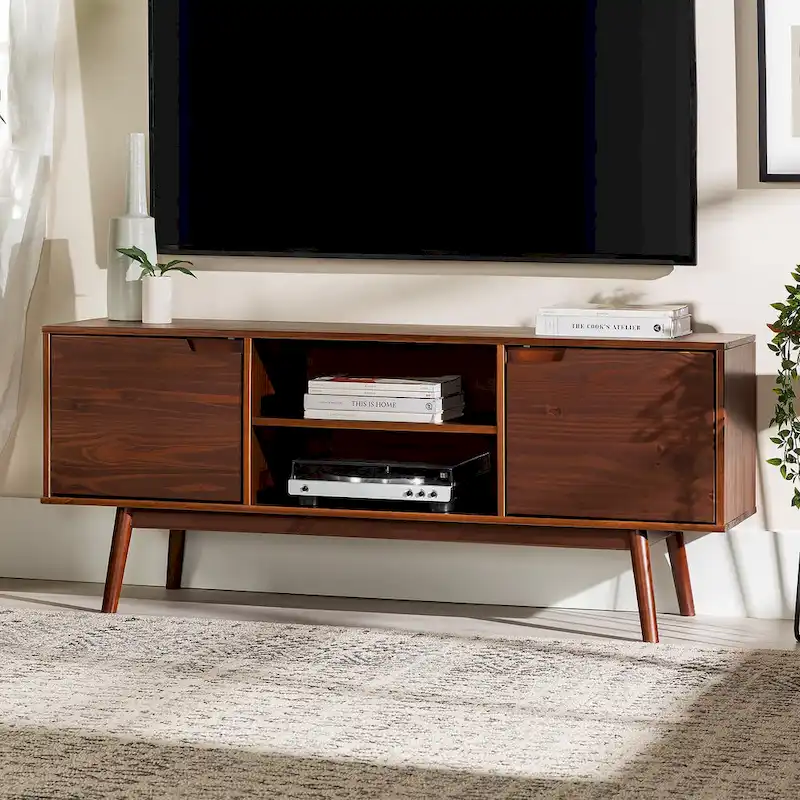 Middlebrook 58-inch Mid-Century Solid Wood TV Stand