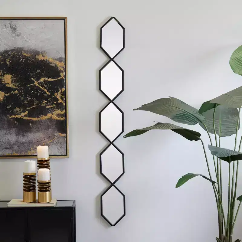 59x7 Metal 5 Wall Mirror with