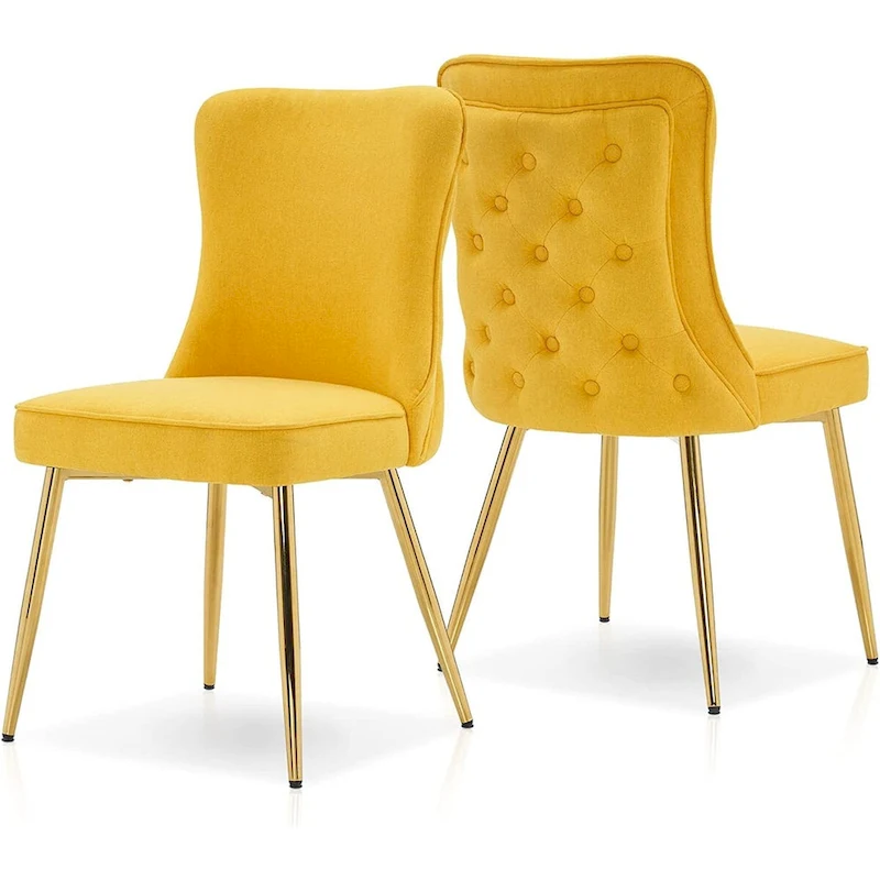 Ivinta Tufted Button Back Room Chair Set of 2