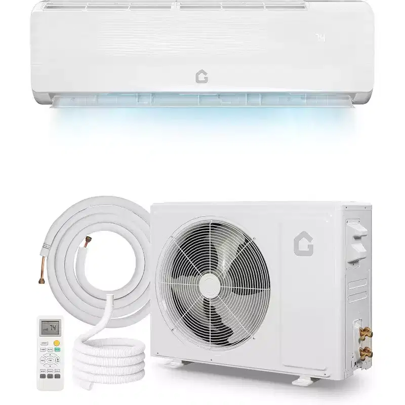 Acekool 18000 BTU 19 SEER2 Mini Split AC Air Conditioner Heat Pump, Inverter 230V, R32, White, With Installation Kits