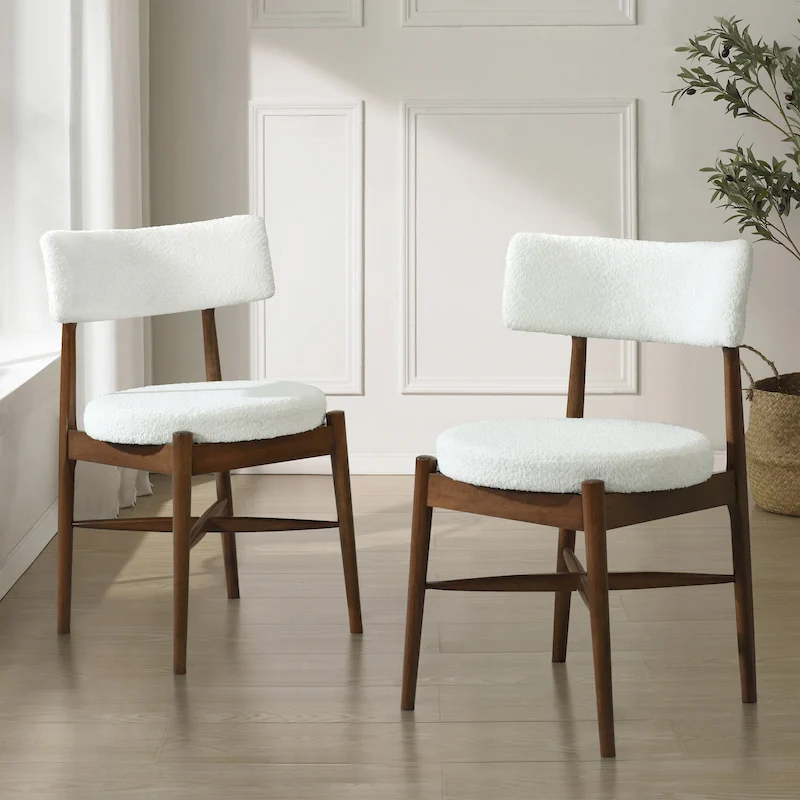 Lumen Dining Chairs Rubberwood (Set of 2 ) by Christopher Knight Home
