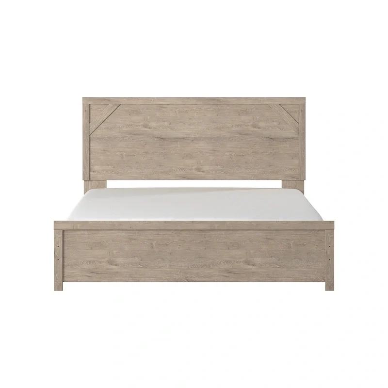 Senniberg Light Brown Panel Bed