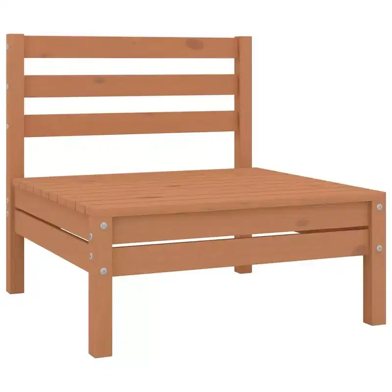 vidaXL Garden Lounge Set Black Solid pinewood Modular Garden Lounge Set