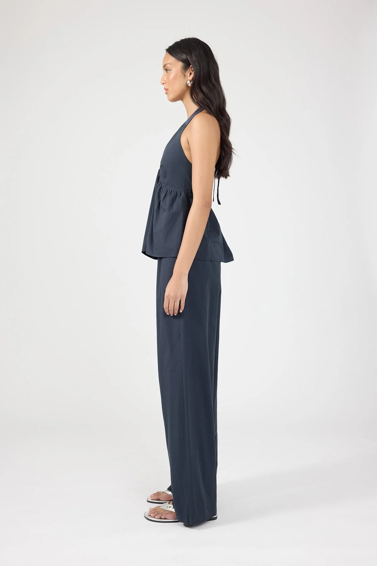 Cotton Pant Ink Blue