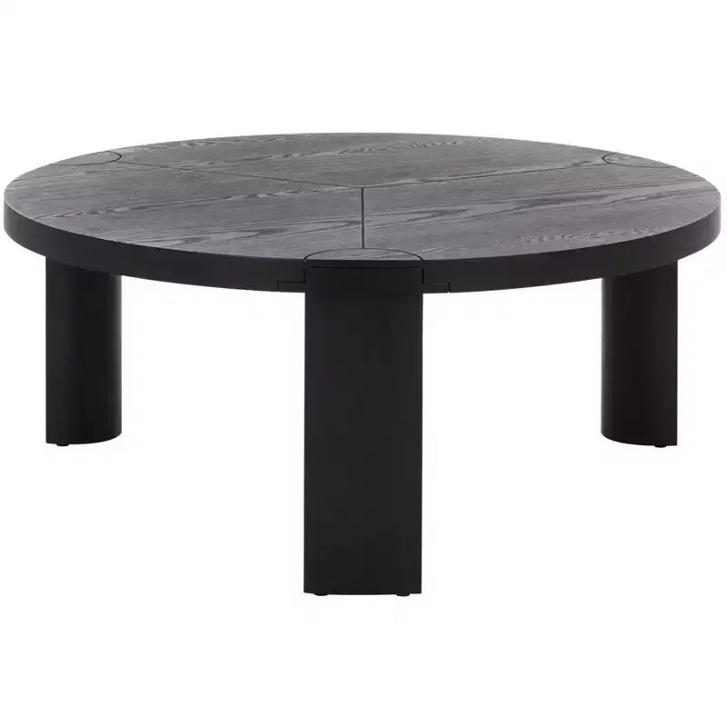 Round Coffee Table Black