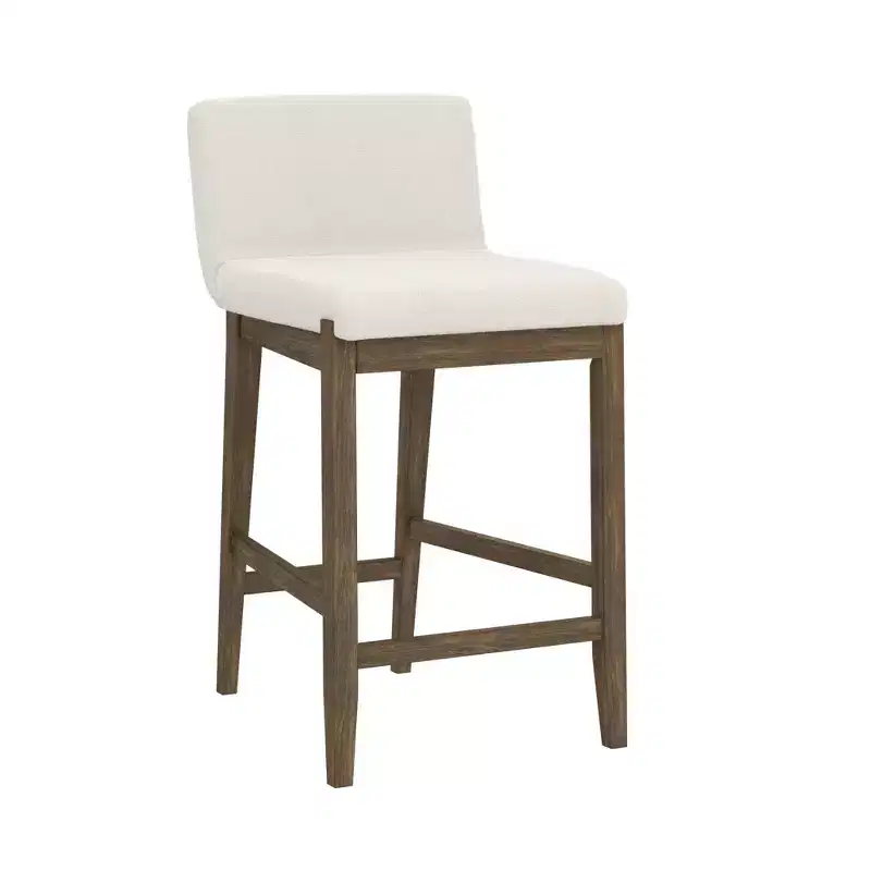 Wood Upholstered Counter Height Barstool