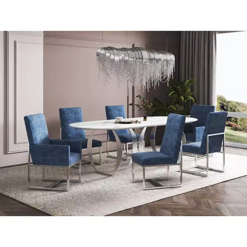 Set of 8 Element Dining Chairs - Manhattan Comfort