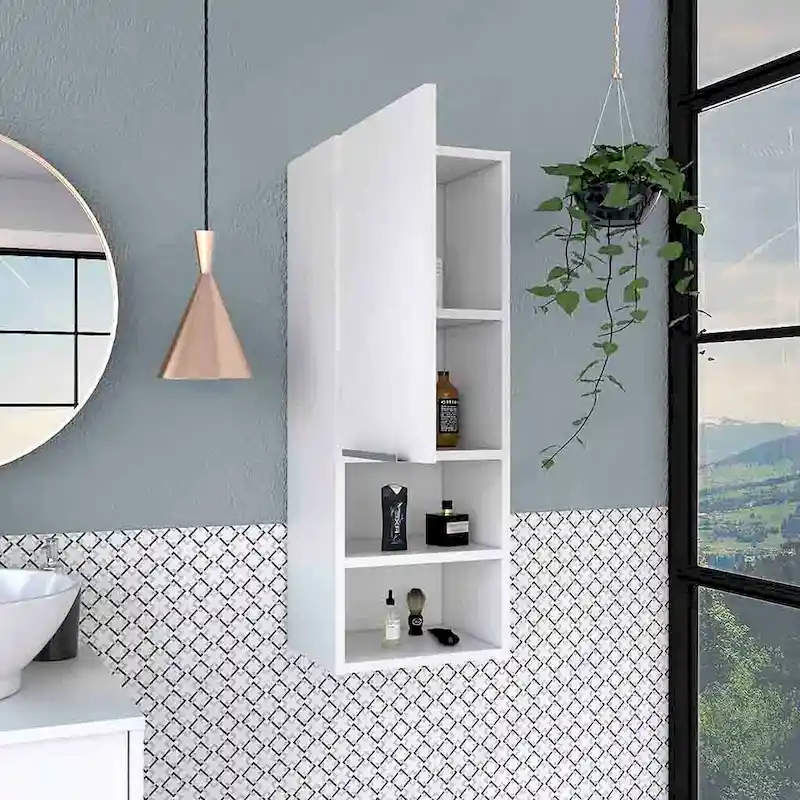 Medicine Cabinet Hazelton,Bathroom, Smokey Oak Finish,High quality and durable