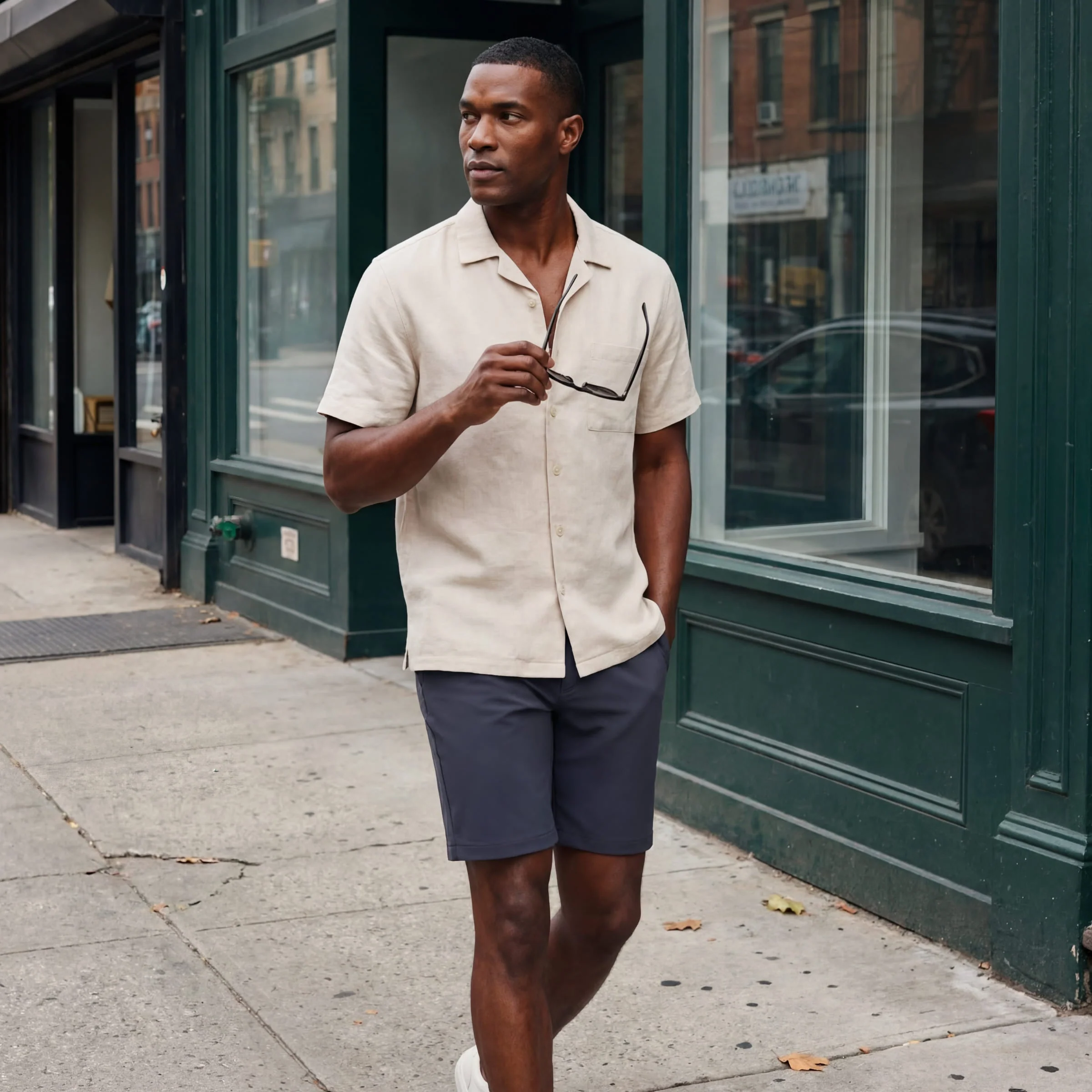 Solid color shorts